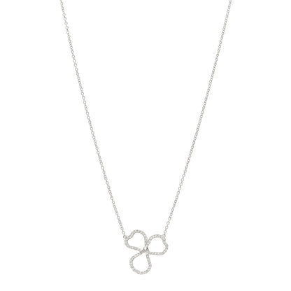 Tiffany Platinum Diamond Small Paper Flowers Pendant Necklace 1 of 6