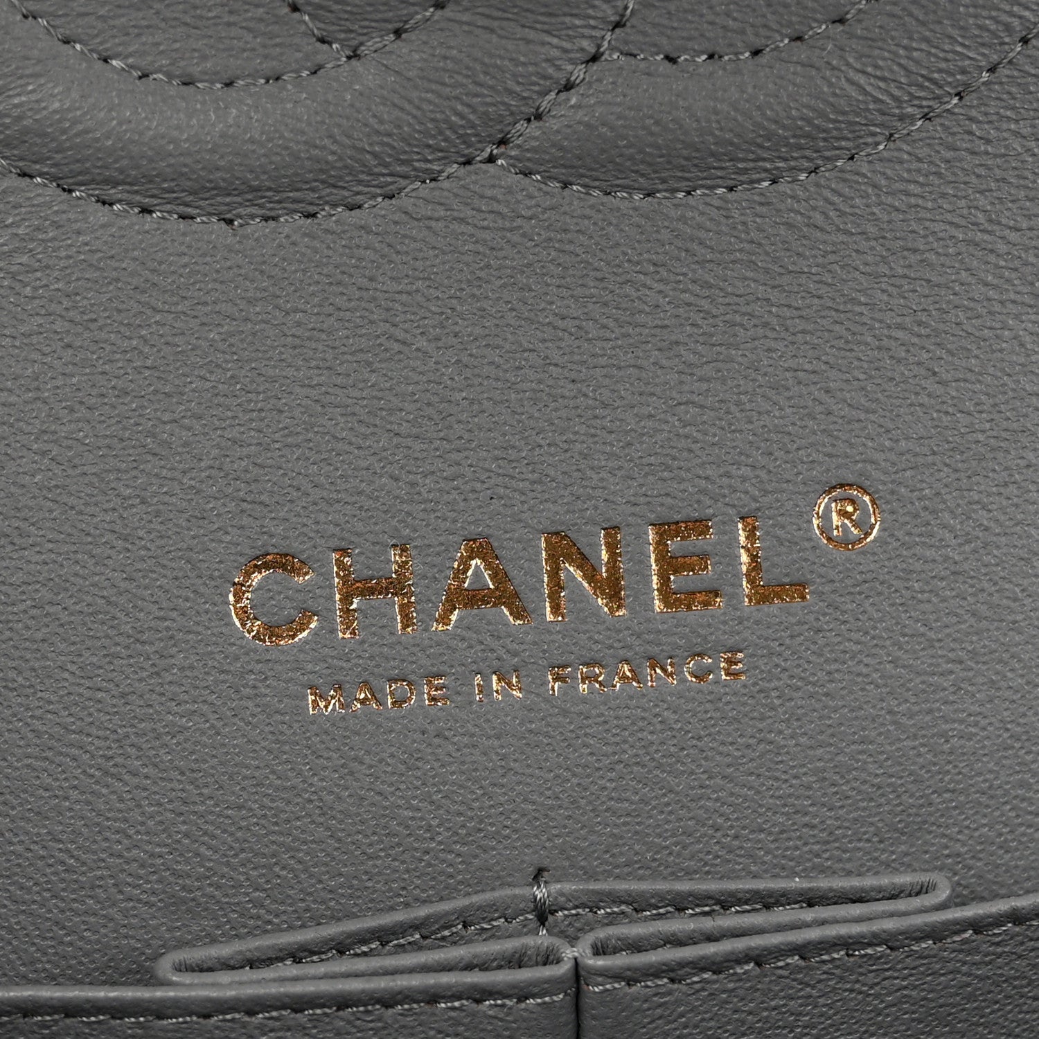 Chanel Caviar Quilted Medium Double Flap Grey 6 of 11