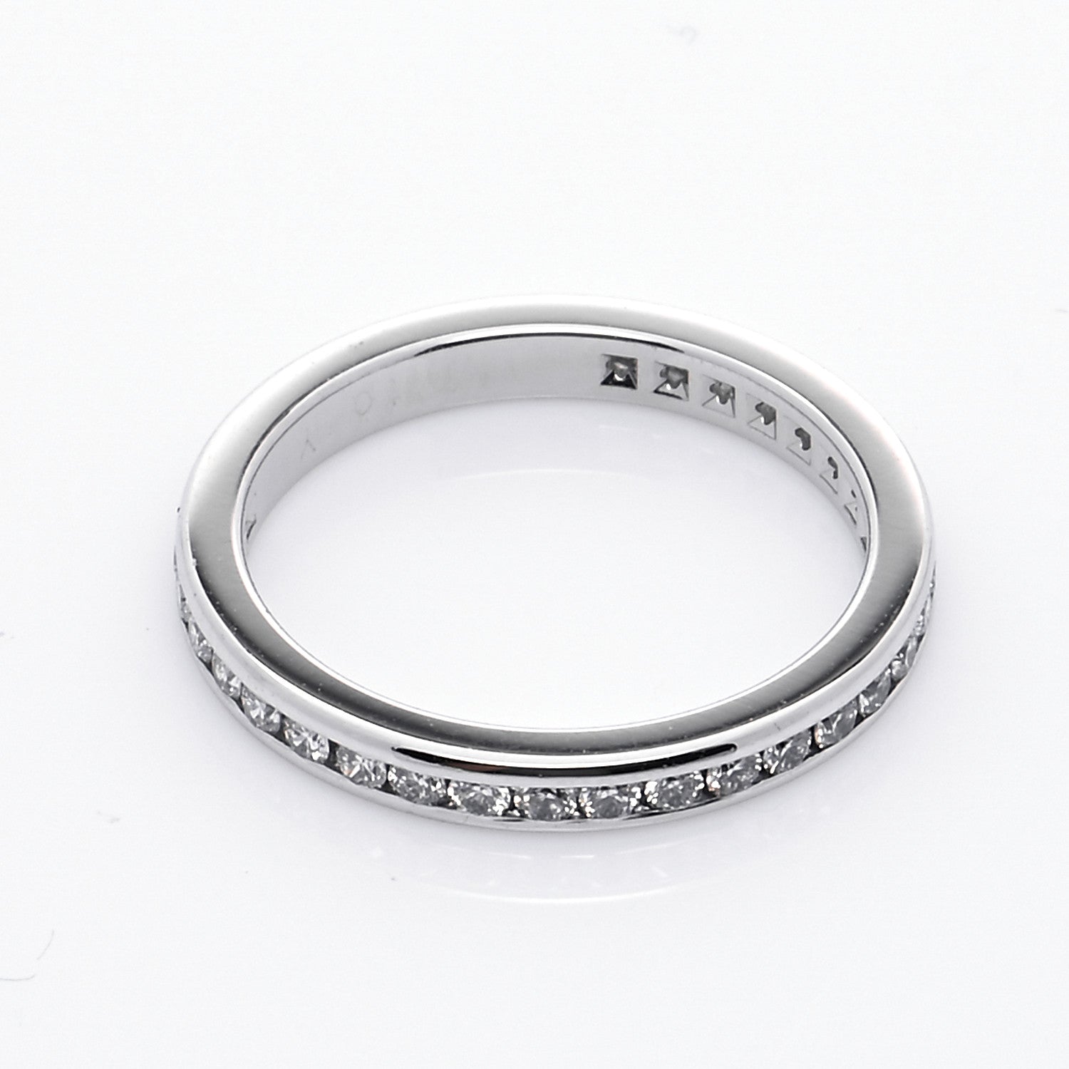 Tiffany Platinum Diamond .54ctw Eternity Band Ring 48 4.5 4 of 6