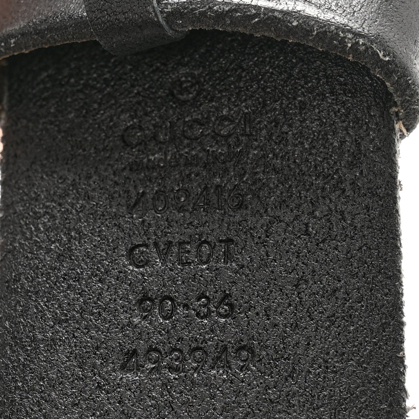 Faded Calfskin Double G 40mm Belt 90 36 Black
