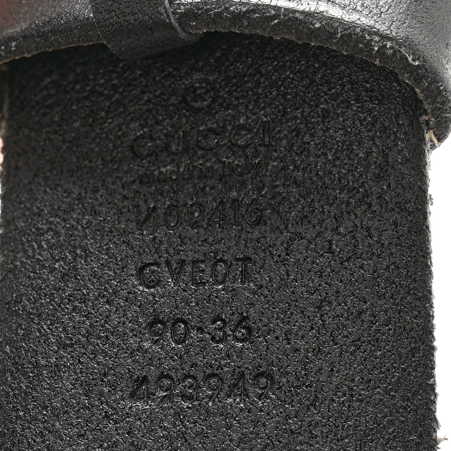 Gucci Faded Calfskin Double G 40mm Belt 90 36 Black 5 of 7