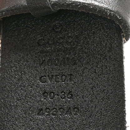 Gucci Faded Calfskin Double G 40mm Belt 90 36 Black 5 of 7