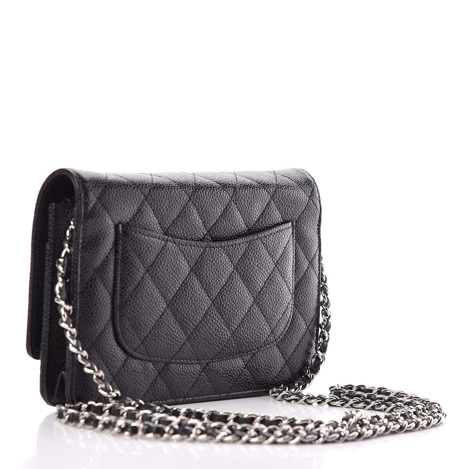 Chanel Caviar Quilted Wallet On Chain WOC Black 3 of 12