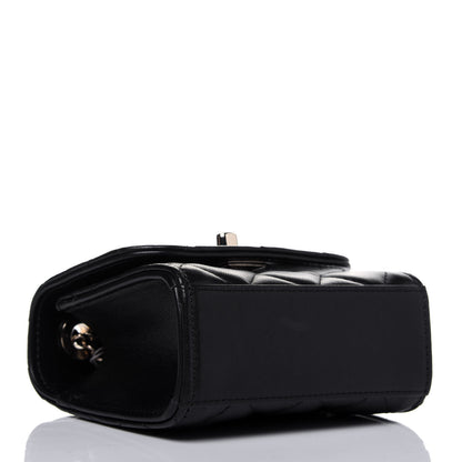 Chanel Lambskin Quilted Mini Trendy CC Chain Wallet Black 4 of 14