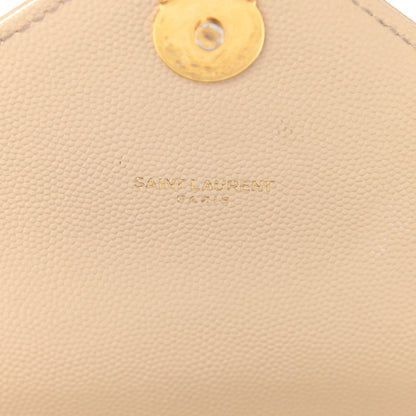Saint Laurent Grain De Poudre Matelasse Chevron Large Monogram Satchel Nude Powder 7 of 15