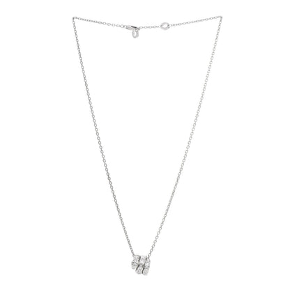 Bulgari 18K White Gold Diamond Serpenti Viper Pave Pendant Necklace 3 of 8