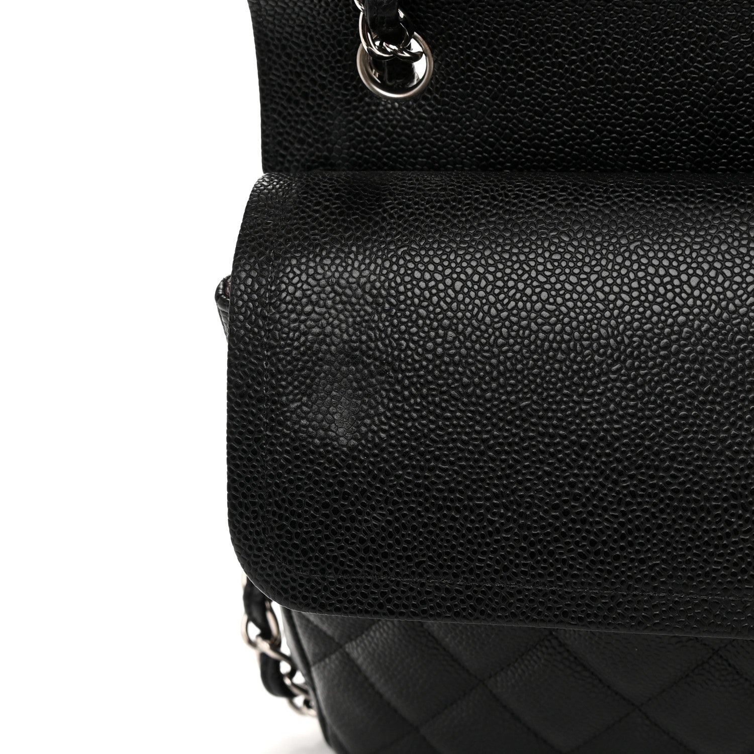 Chanel Caviar Quilted Jumbo Double Flap Black 11 of 14