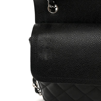 Chanel Caviar Quilted Jumbo Double Flap Black 11 of 14