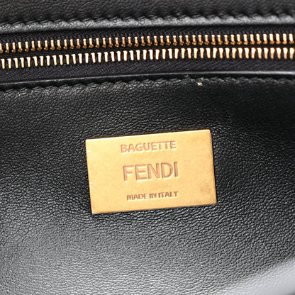 Fendi Nappa FF 1974 Embossed Baguette Black 6 of 15