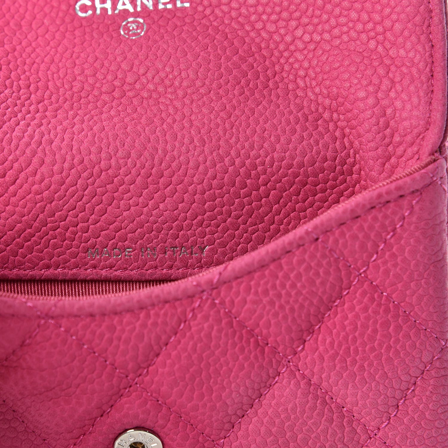 Chanel Iridescent Caviar Quilted CC Card Holder Pink 8 of 10
