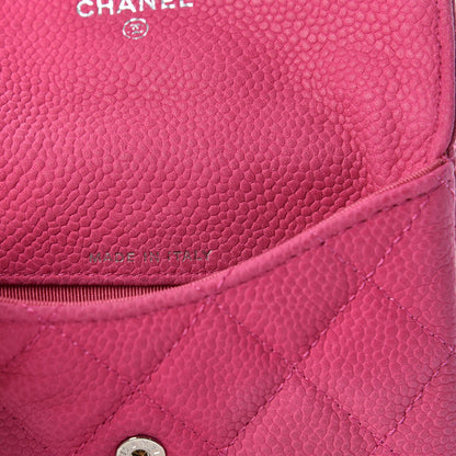 Chanel Iridescent Caviar Quilted CC Card Holder Pink 8 of 10