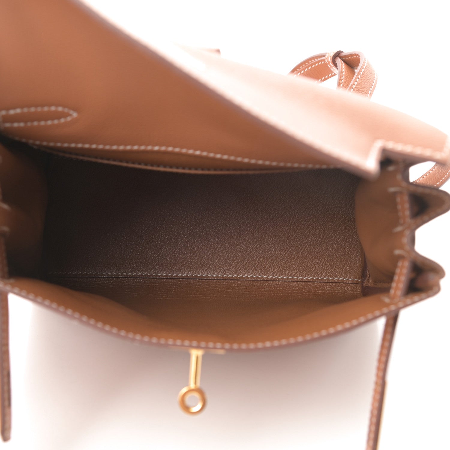 Hermes Evercolor Kelly Ado Backpack Gold 5 of 11