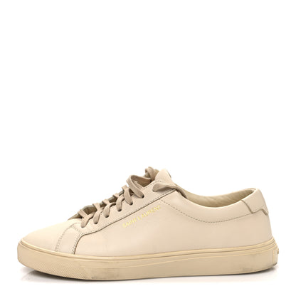 Saint Laurent Calfskin Andy Low Top Sneakers 36 Dark Coquille 1 of 11