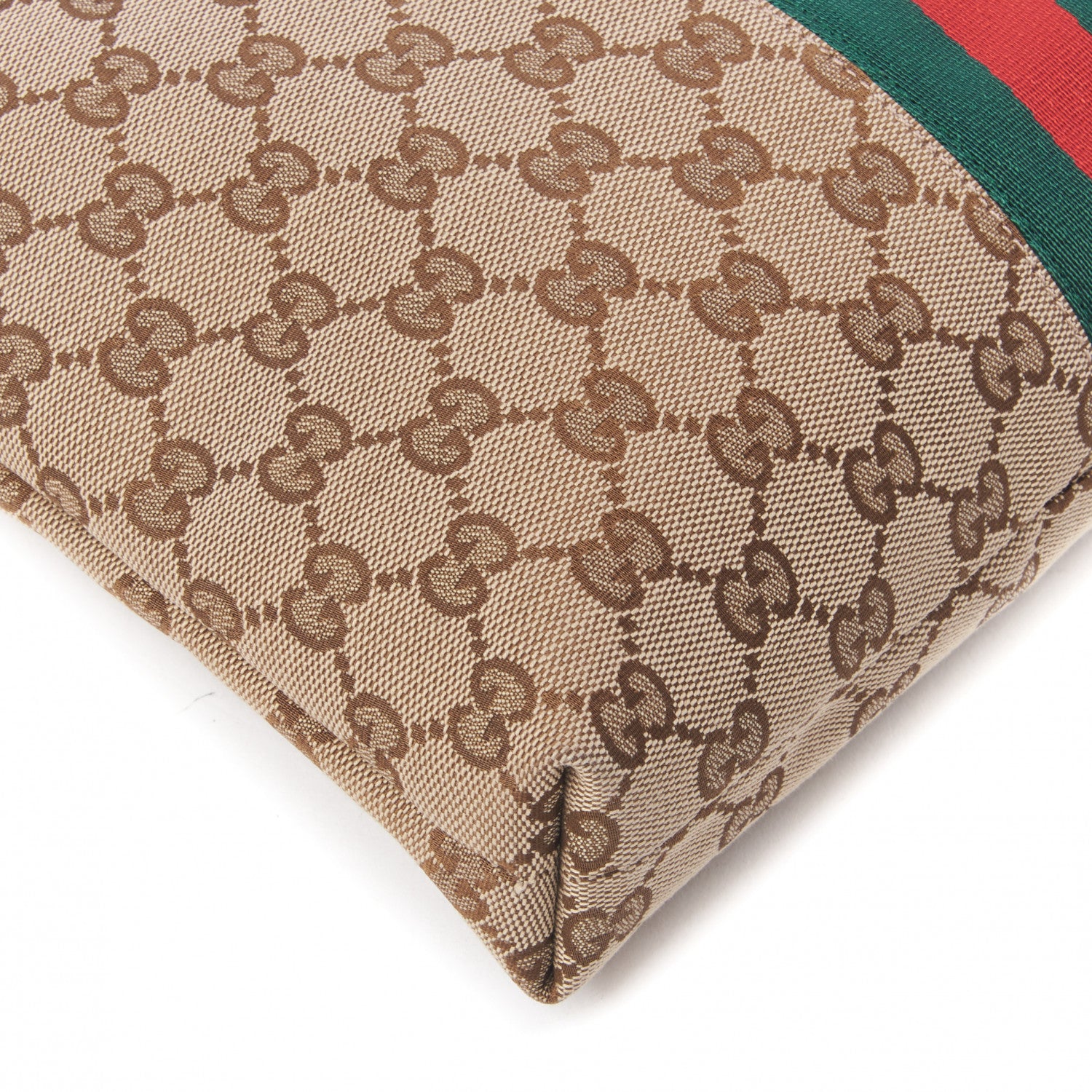 Gucci GG Monogram Web Flat Messenger Bag Black 6 of 9
