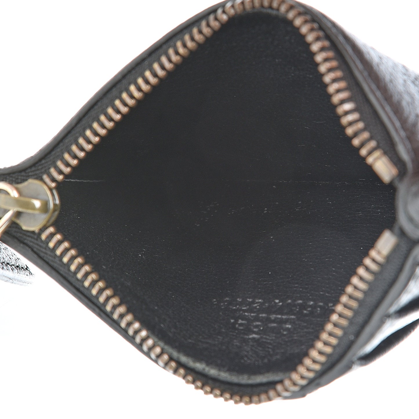 Calfskin Boar Effect GG Marmont Coin Case Card Holder Black