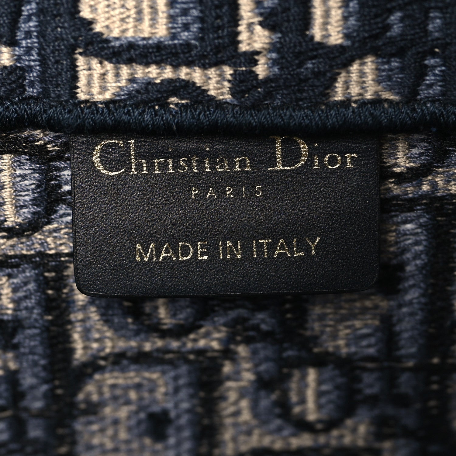 Christian Dior Oblique Medium Book Tote Blue Multicolor 6 of 12