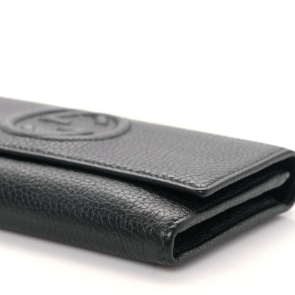 Gucci Pebbled Calfskin Large Soho Continental Wallet Black 9 of 10
