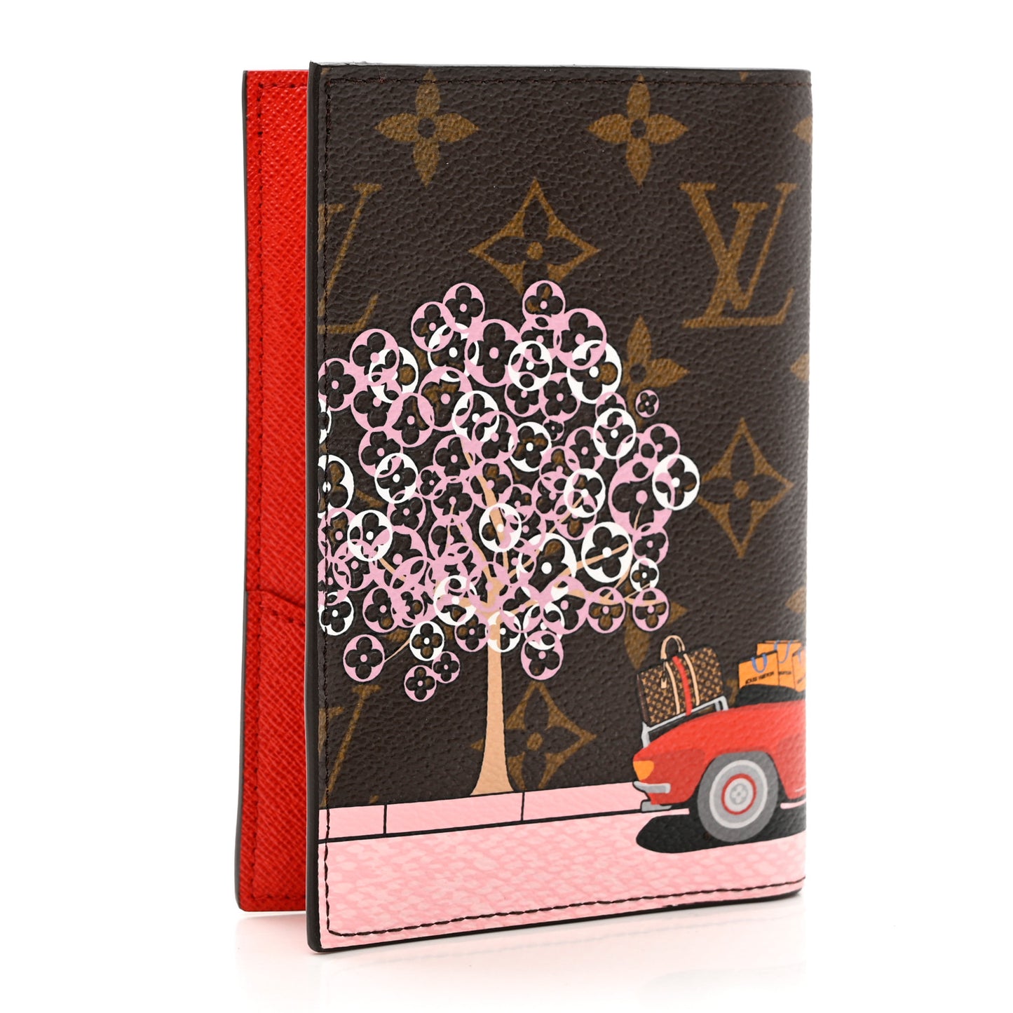 Monogram 2019 Christmas Animation Passport Cover Rouge