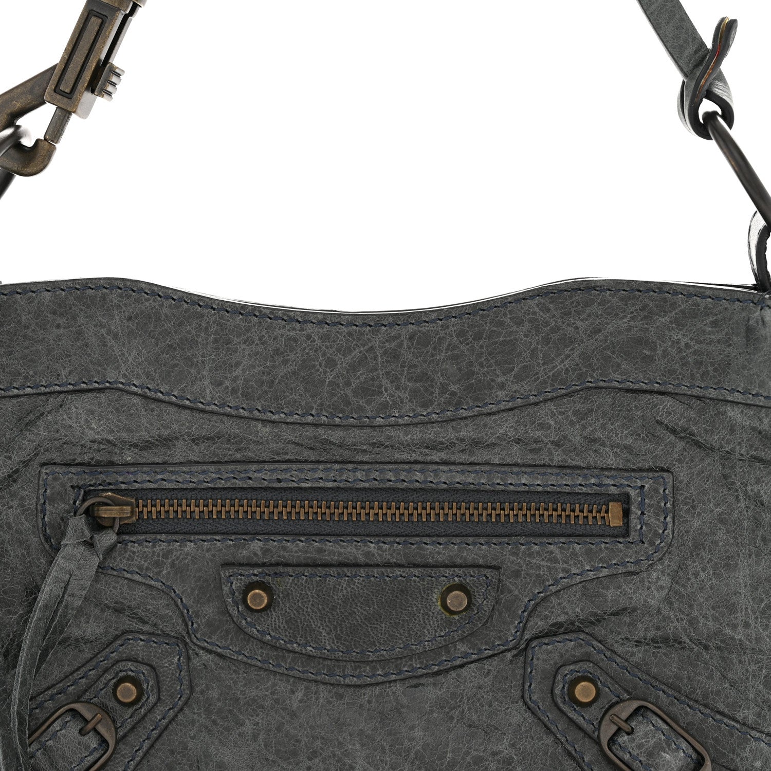 Balenciaga Agneau Classic Hardware Shoulder Bag Black 8 of 11
