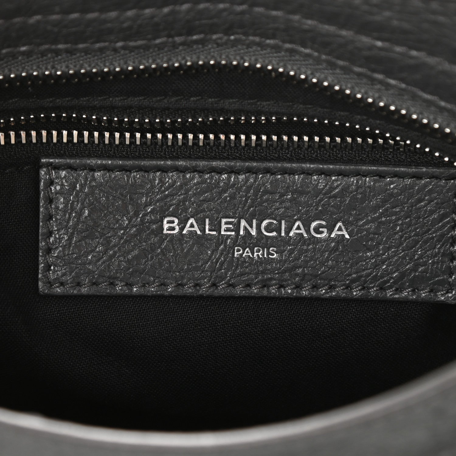 Balenciaga Agneau Classic Silver Hardware Mini City Logo Strap Gris Fossile White 6 of 8