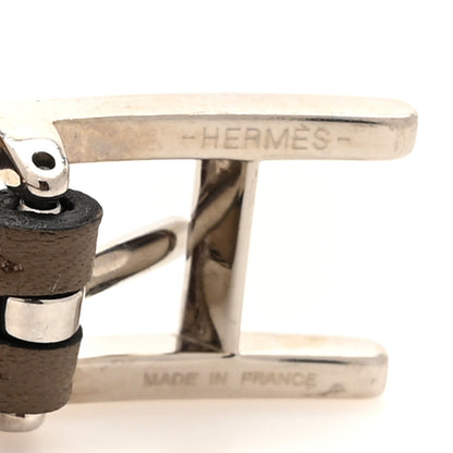 Hermes Swift Behapi Double Tour Reversible Bracelet T4 Etain Rouge H 4 of 5