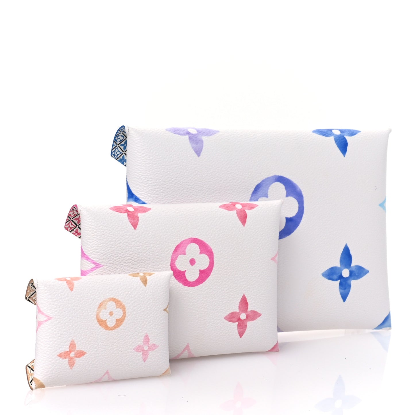 Monogram Giant By The Pool Kirigami Pochette Set Blue Rose Beige