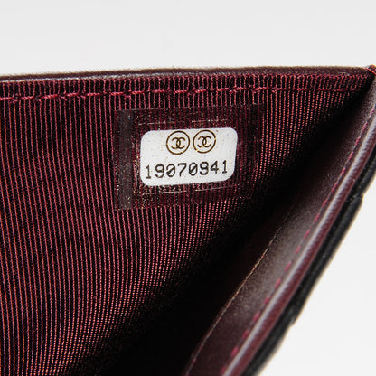 Chanel Lambskin Quilted Large Flap Wallet Black 7 of 8