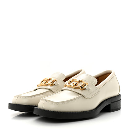 Gucci Spice Lux Nappa Samoa Interlocking G Loafers 36.5 Mystic White 3 of 9