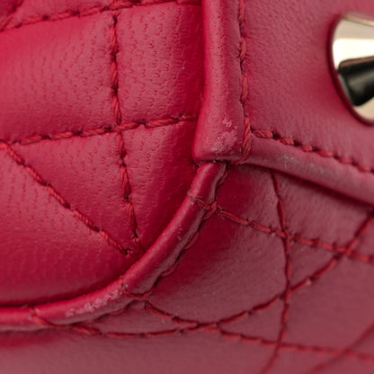 Christian Dior Lambskin Cannage Small My ABCDior Lady Dior Fuchsia 11 of 12