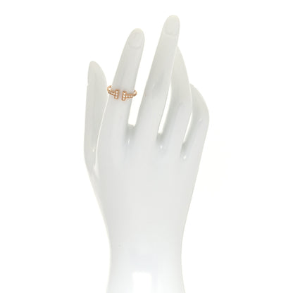 Tiffany 18K Rose Gold Diamond T Wire Ring 49 5 2 of 5