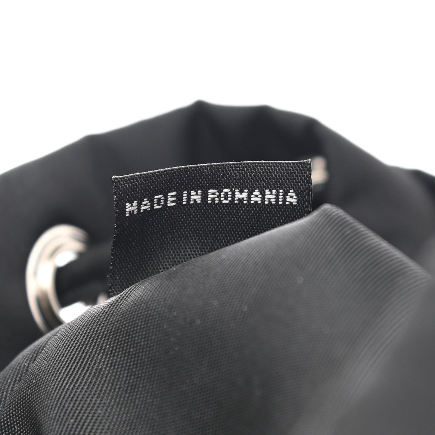 Nylon Vela Drawstring Pouch Black