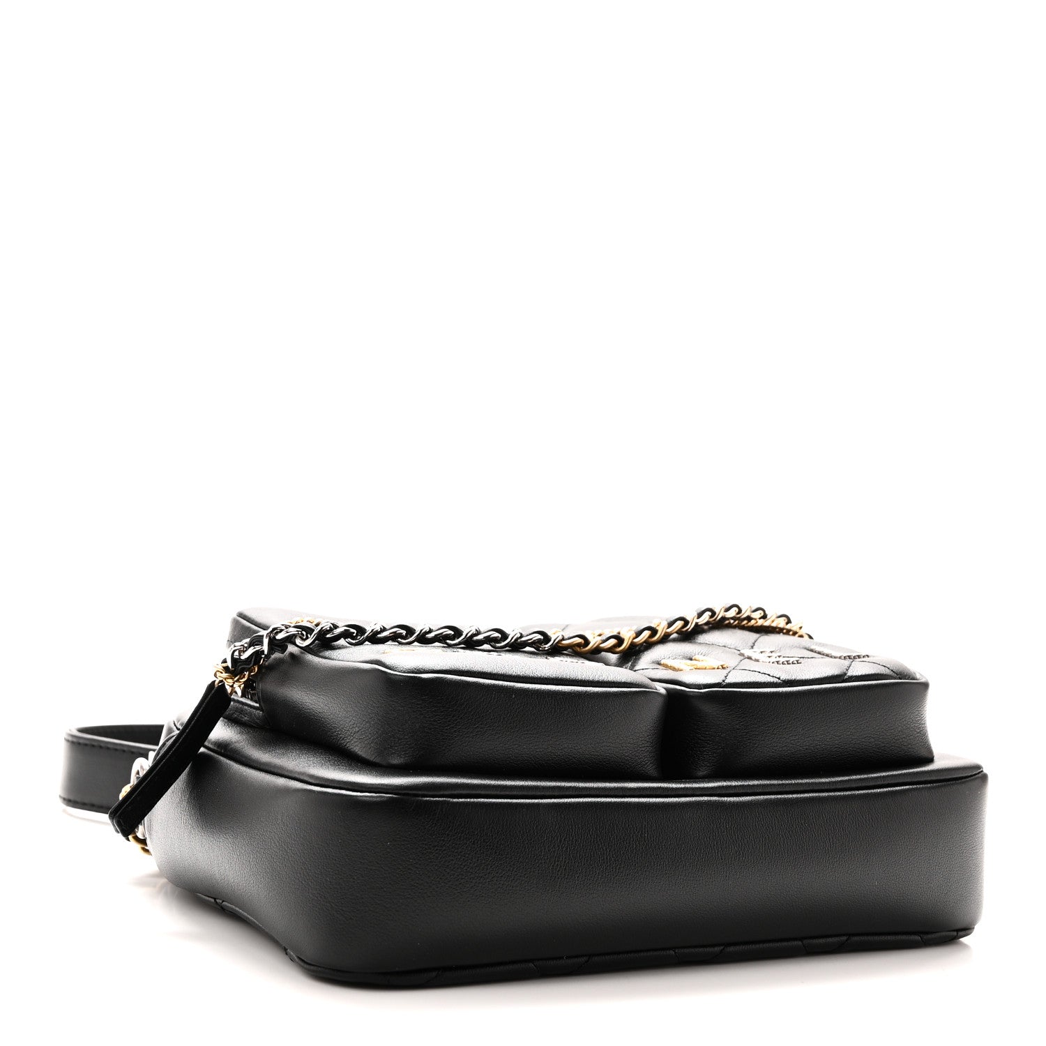 Chanel Calfskin Quilted Large Camera Case Black Black 4 of 10