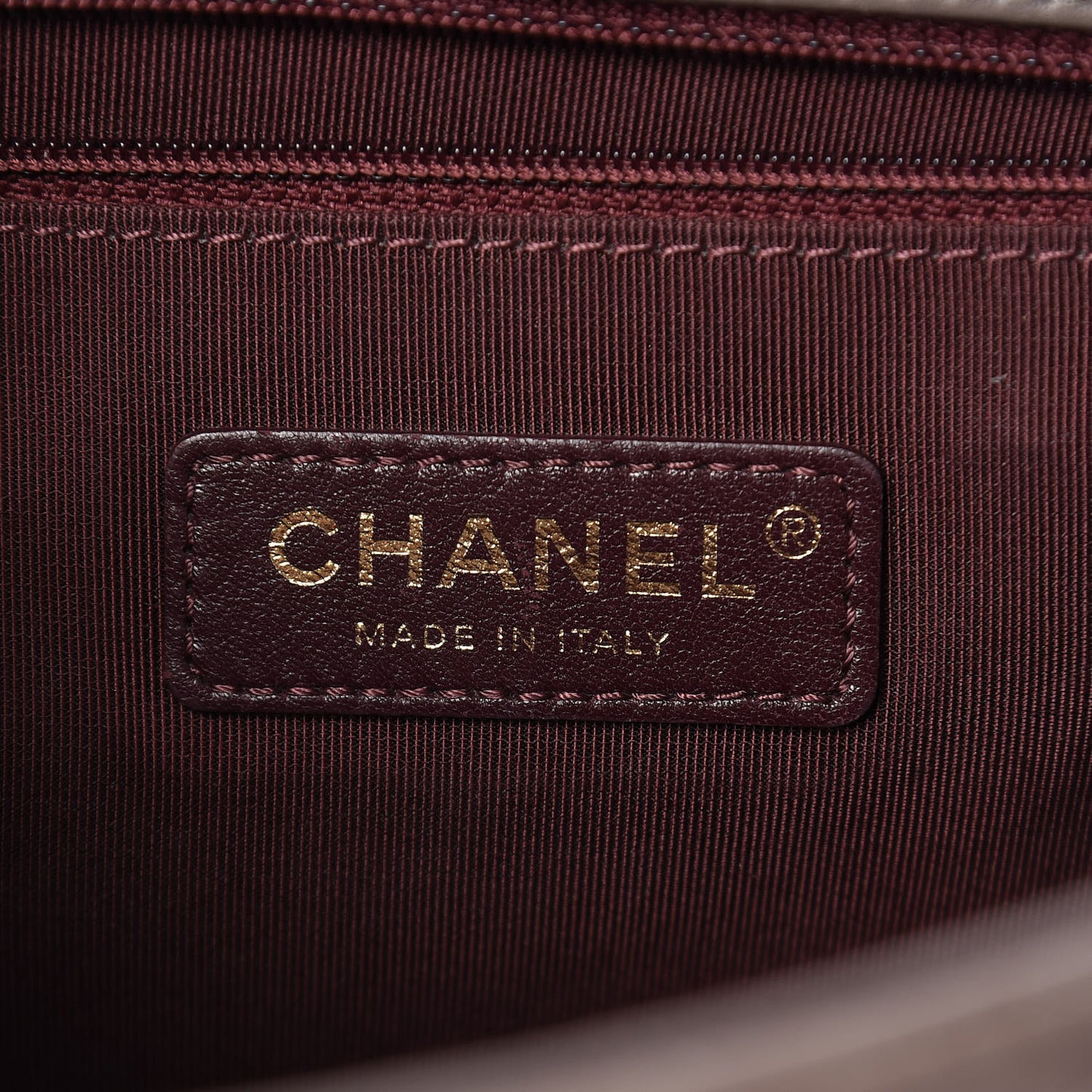 Glazed Calfskin Quilted Medium Gold Bar Top Handle Flap Dark Grey
