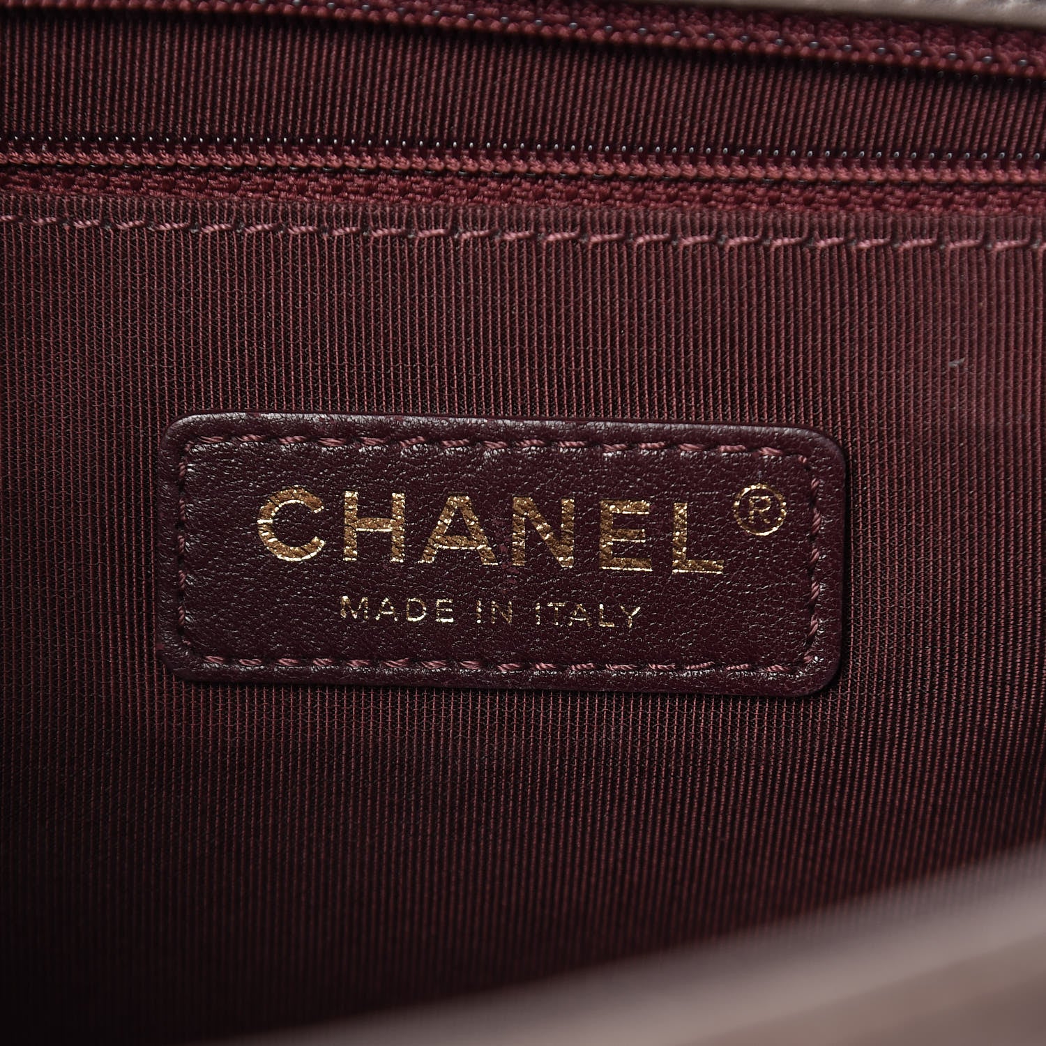 Chanel Glazed Calfskin Quilted Medium Gold Bar Top Handle Flap Dark Grey 7 of 14