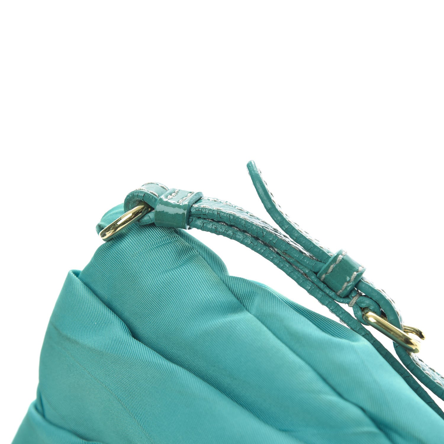 Prada Tessuto Nylon Wristlet Clutch Turchese 9 of 10