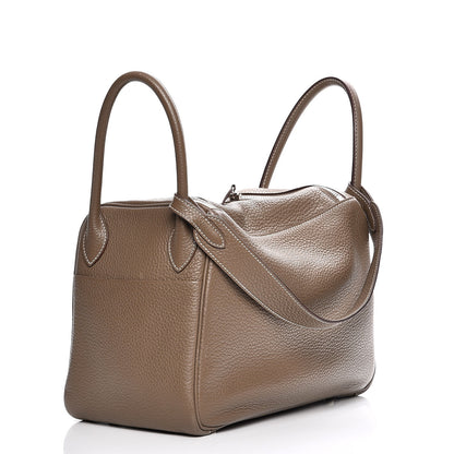 Hermes Taurillon Clemence Lindy 30 Etoupe 3 of 12