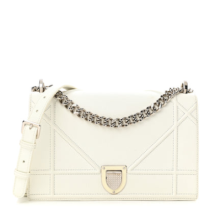 Christian Dior Calfskin Medium Diorama Flap Bag Off White 1 of 17