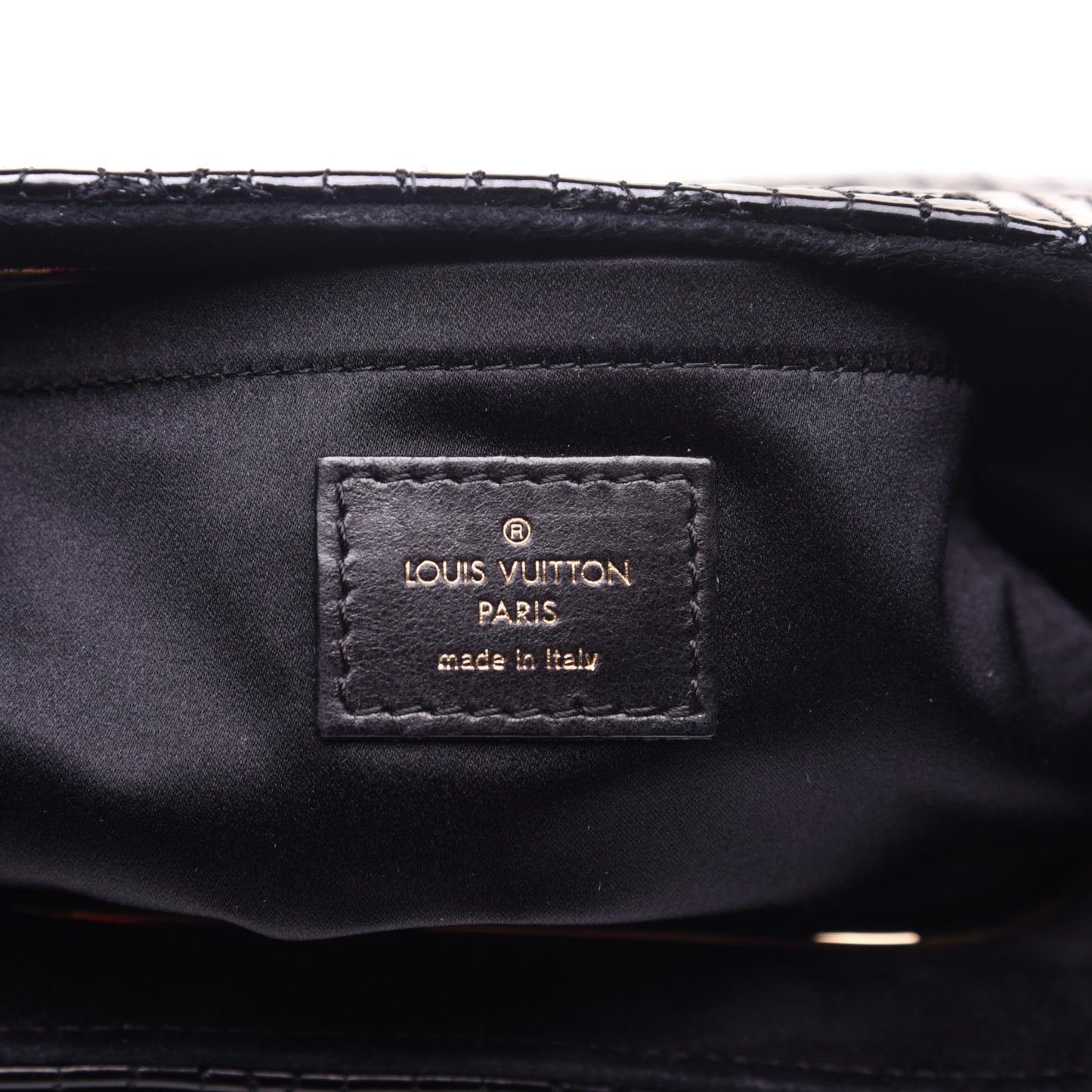 Suede Monogram Motard Afterdark Clutch Black