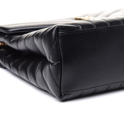 Saint Laurent Calfskin Y Quilted Monogram Medium Loulou Chain Satchel Black 8 of 11