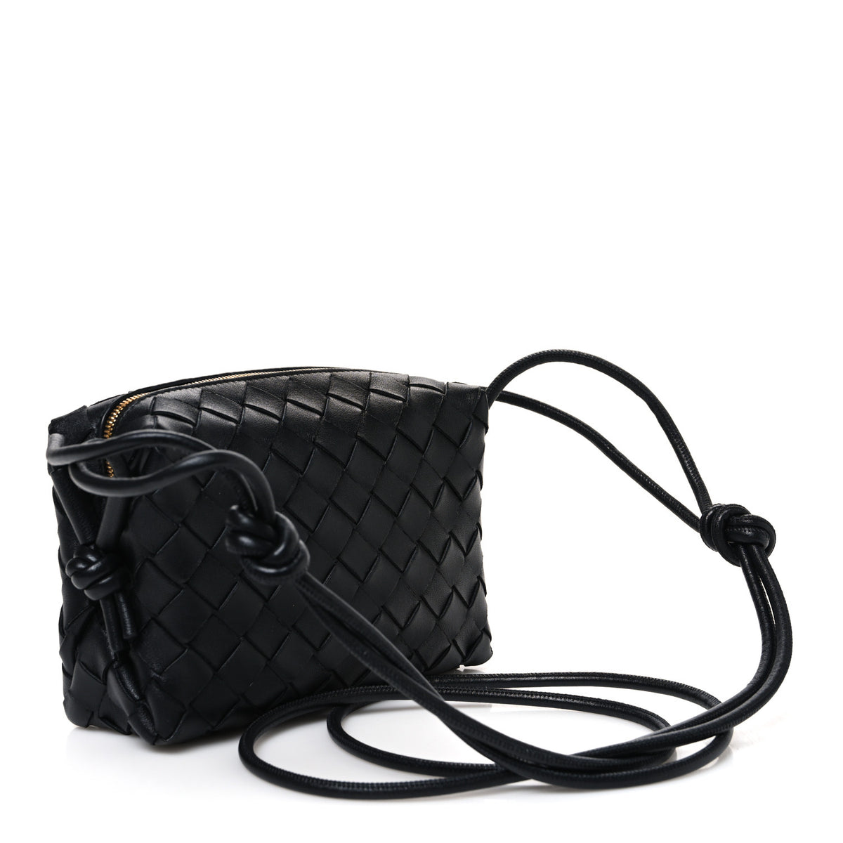 Bottega Veneta Nappa Intrecciato Mini Loop Camera Bag Black 3 of 9