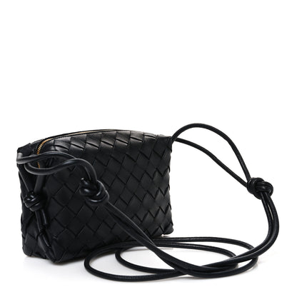 Bottega Veneta Nappa Intrecciato Mini Loop Camera Bag Black 3 of 9