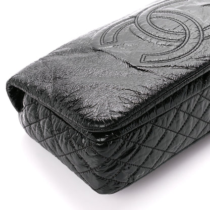Chanel Vinyl Medium Rock and Chain Flap Black 9 of 12