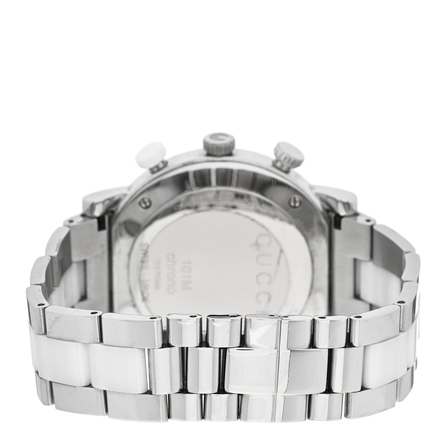 Gucci Stainless Steel Ceramic 44mm G-Chrono Chronograph Quartz Watch White 3 of 5