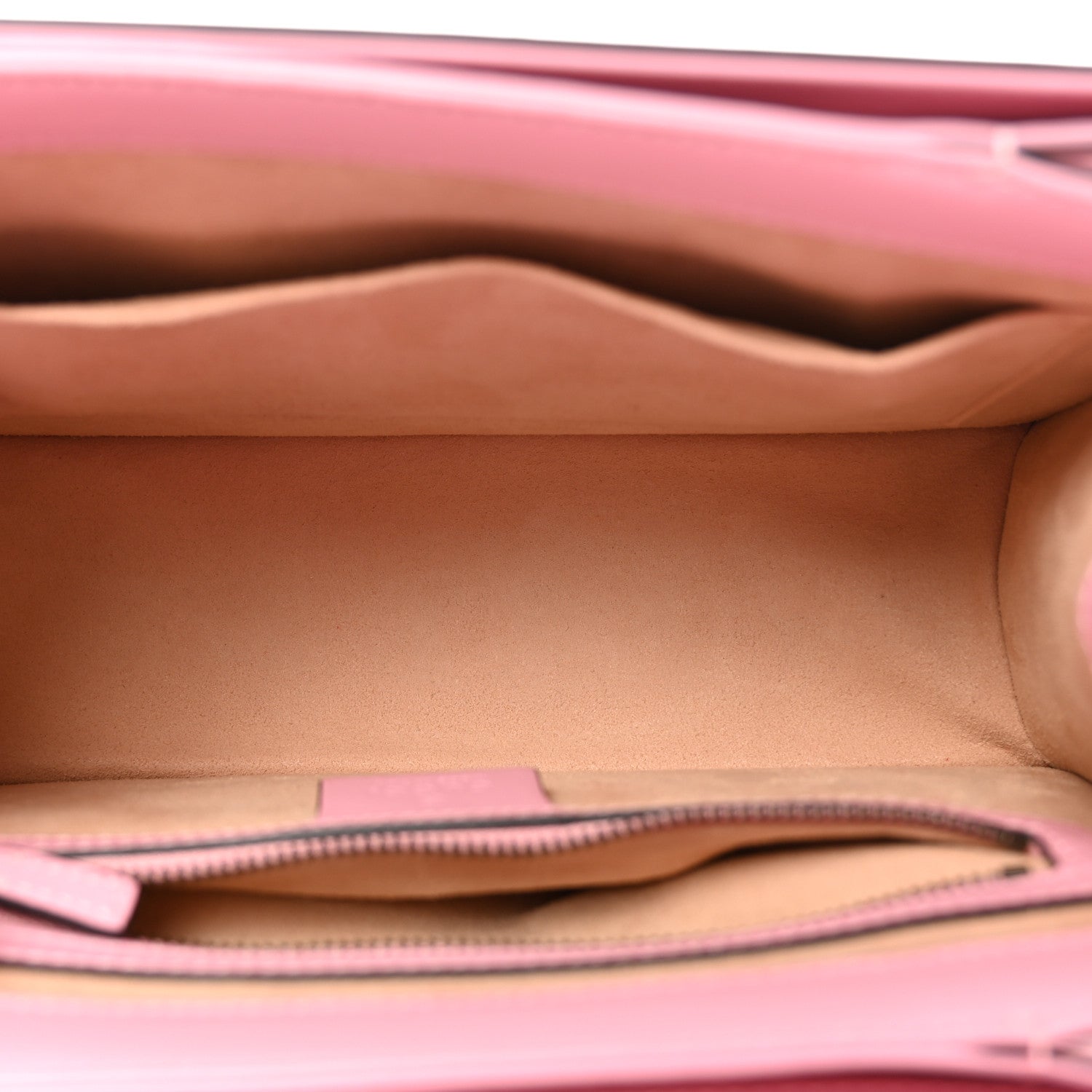Gucci Calfskin Sylvie Web Small Queen Margaret Top Handle Bag Sugar Pink 5 of 10