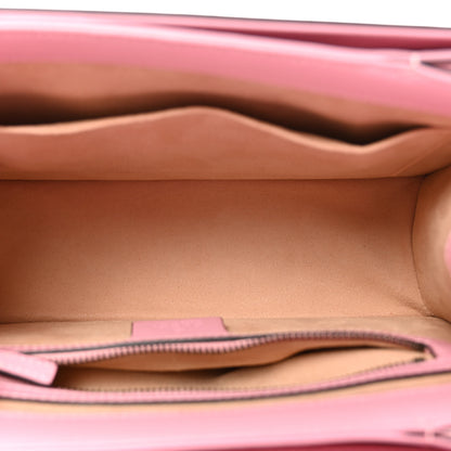 Gucci Calfskin Sylvie Web Small Queen Margaret Top Handle Bag Sugar Pink 5 of 10