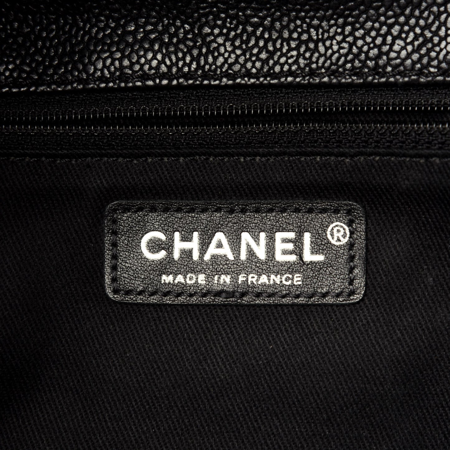 Caviar Quilted Jumbo Mademoiselle Flap Black