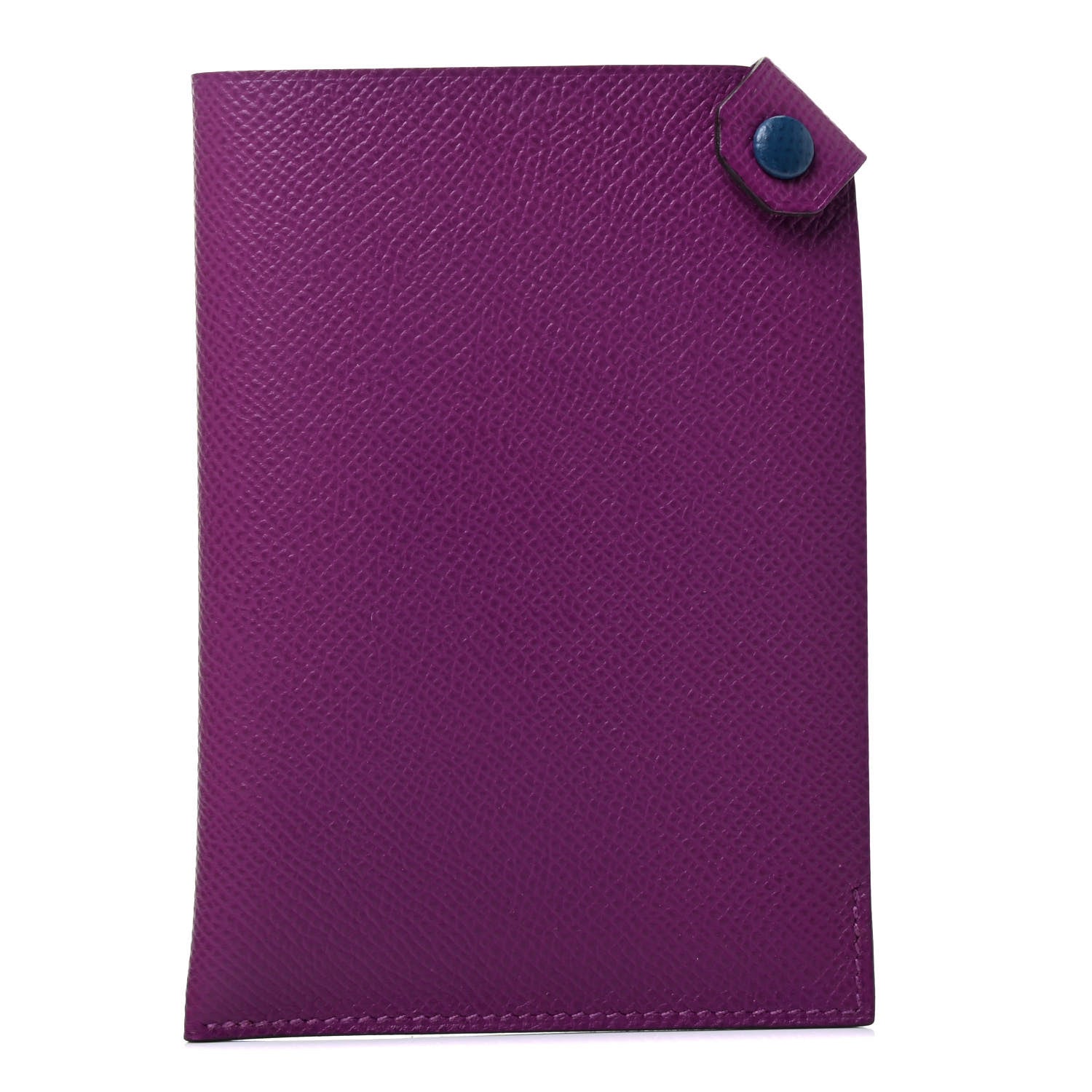 Hermes Epsom Tarmac Dot PM Passport Holder Anemone Deep Blue 1 of 4