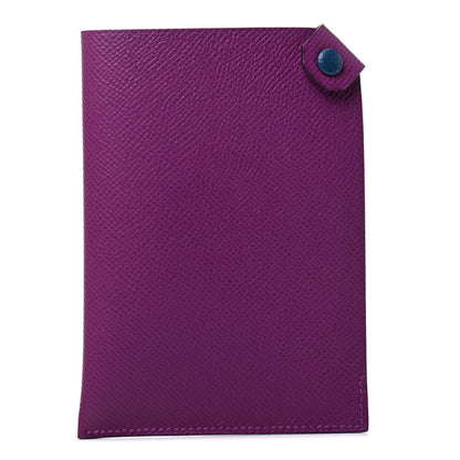 Hermes Epsom Tarmac Dot PM Passport Holder Anemone Deep Blue 1 of 4