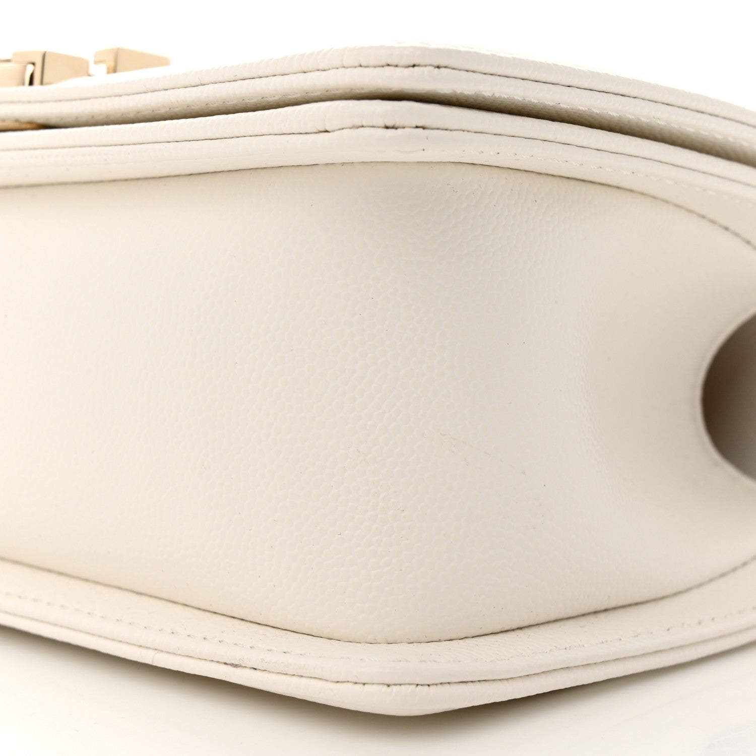 Chanel Caviar Quilted Small Boy Flap White 10 of 11