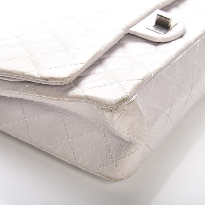 Chanel Aged Calfskin Quilted 50th Anniversary 2.55 Reissue Flap 226 White 10 of 11